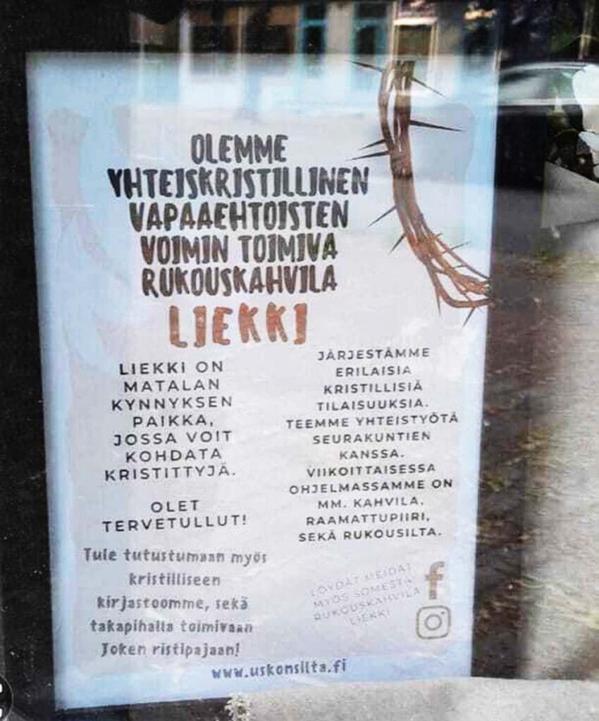 Liekki on matalan kynnyksen paikka, jossa voit kohdata kristittyjä
